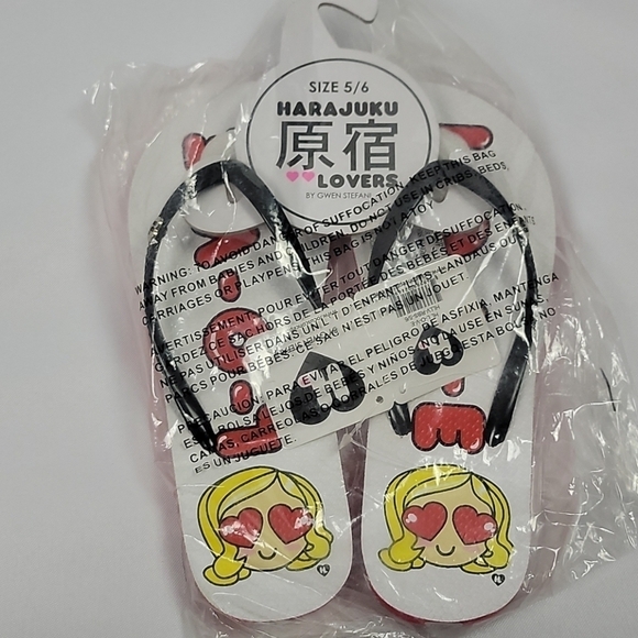 Harajuku lovers Gwen Stefani flip flops Love 5 / 6 - Picture 2 of 4